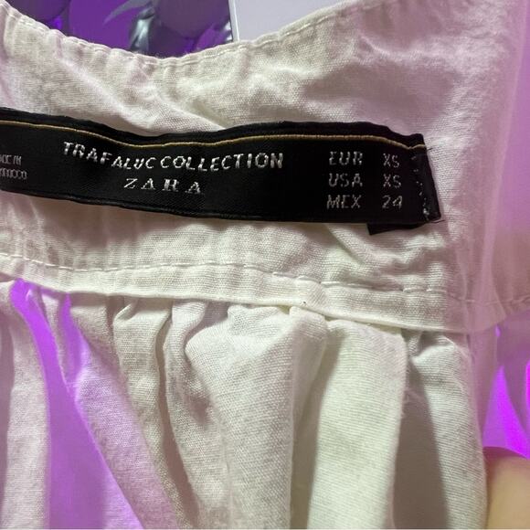 Zara White Sleeveless Mini Dress - Picture 3 of 3